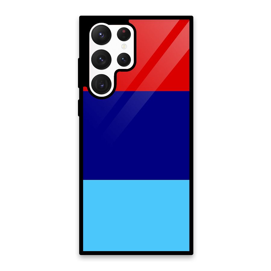 Armed Forces Stripes Glass Back Case for Galaxy S22 Ultra 5G