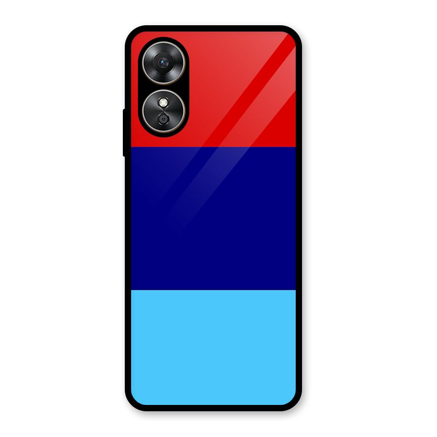 Armed Forces Stripes Glass Back Case for Oppo A17