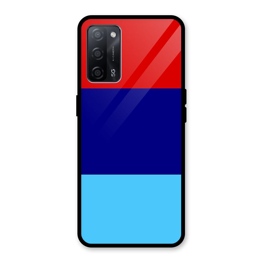 Armed Forces Stripes Glass Back Case for Oppo A53s 5G