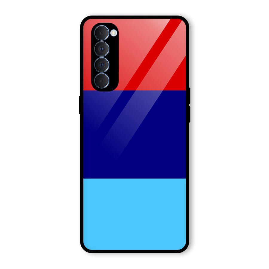 Armed Forces Stripes Glass Back Case for Oppo Reno4 Pro