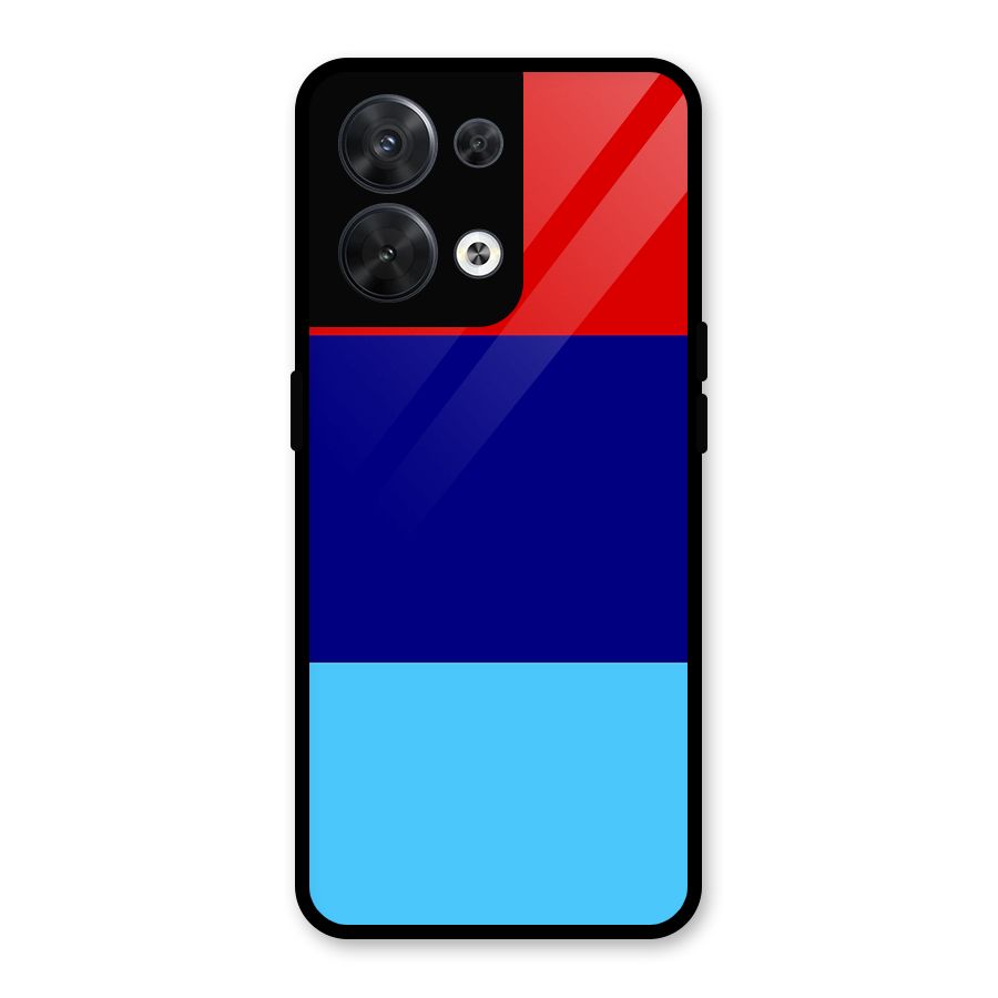 Armed Forces Stripes Glass Back Case for Oppo Reno8 5G