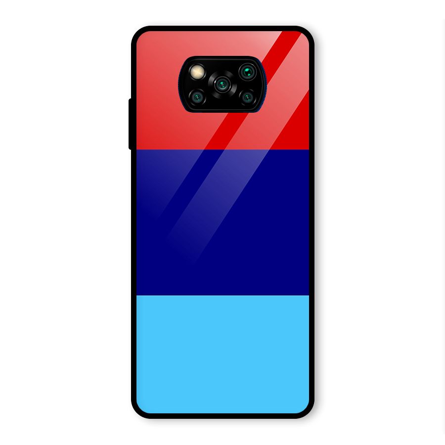 Armed Forces Stripes Glass Back Case for Poco X3 Pro