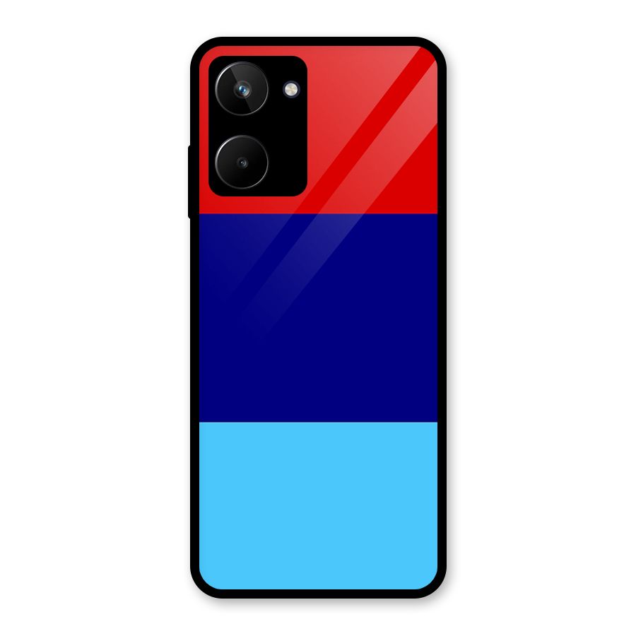 Armed Forces Stripes Glass Back Case for Realme 10
