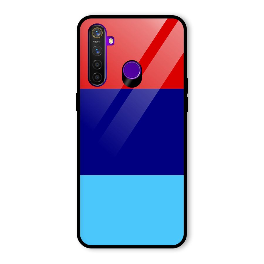 Armed Forces Stripes Glass Back Case for Realme 5 Pro