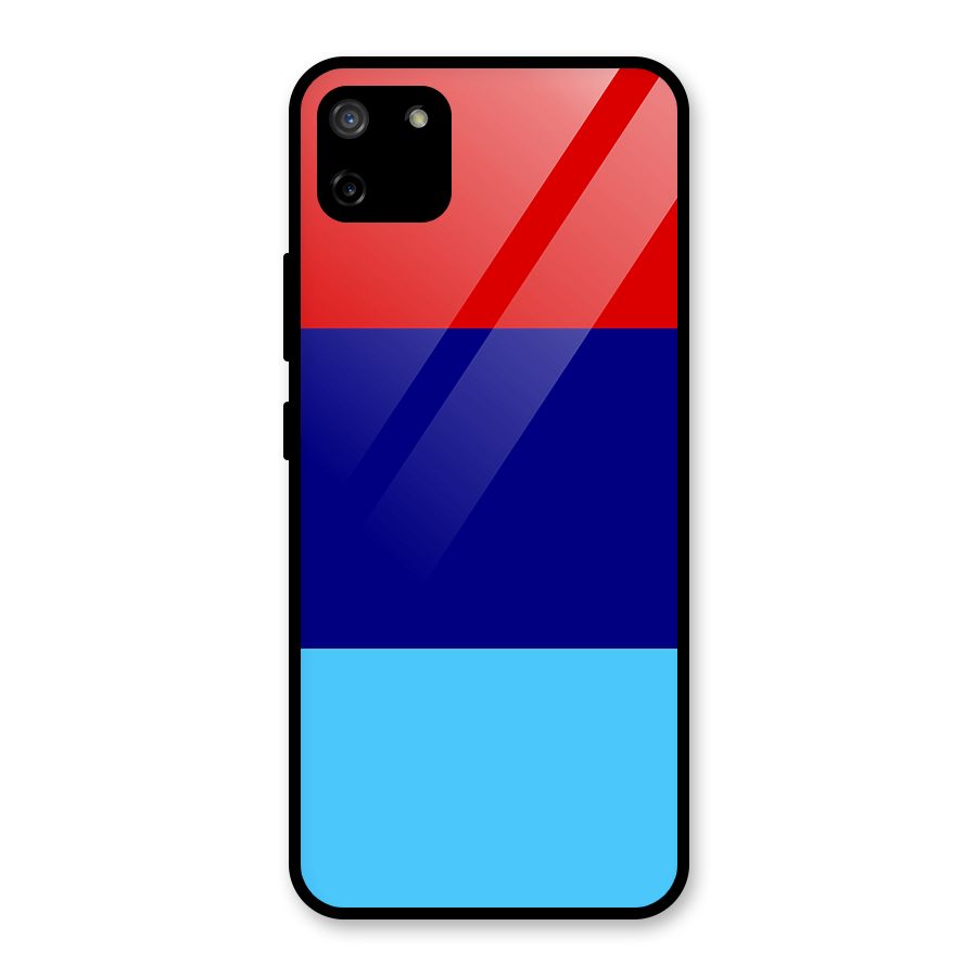 Armed Forces Stripes Glass Back Case for Realme C11