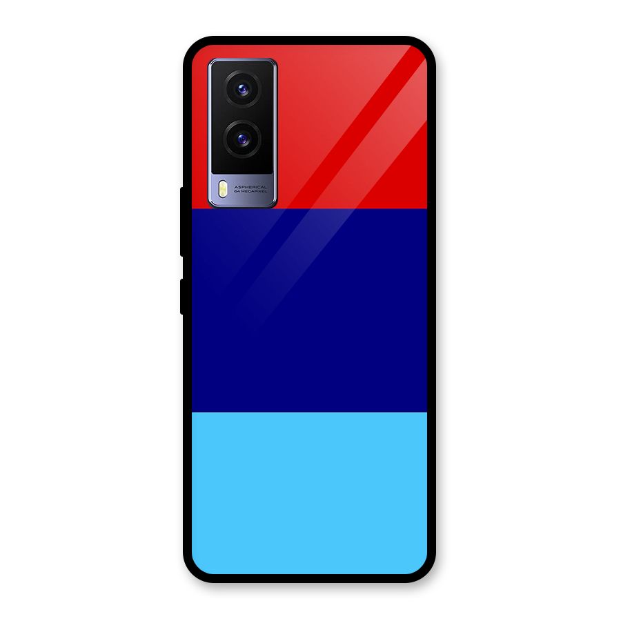 Armed Forces Stripes Glass Back Case for Vivo V21e 5G