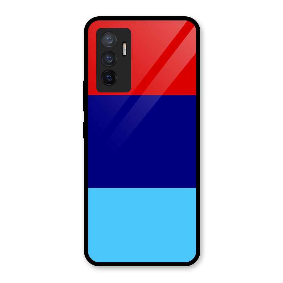 Armed Forces Stripes Glass Back Case for Vivo V23e