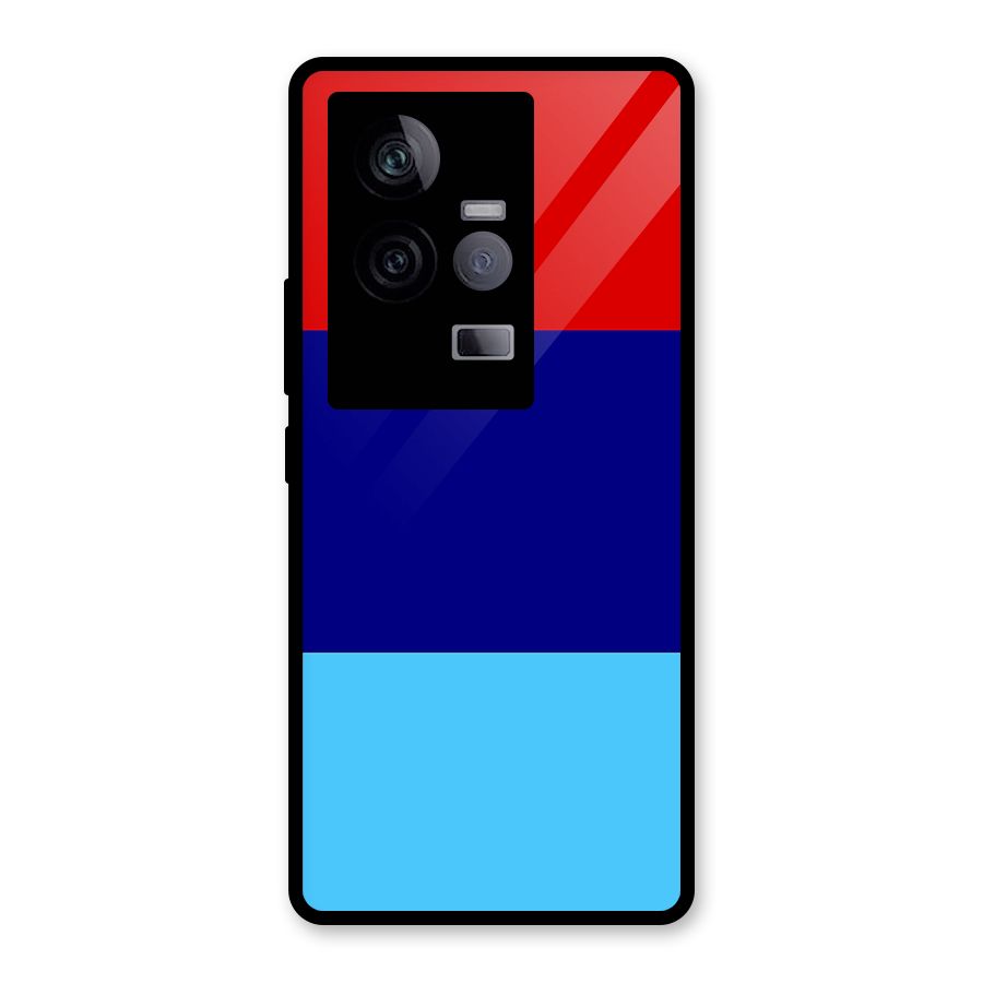 Armed Forces Stripes Glass Back Case for Vivo iQOO 11 5G