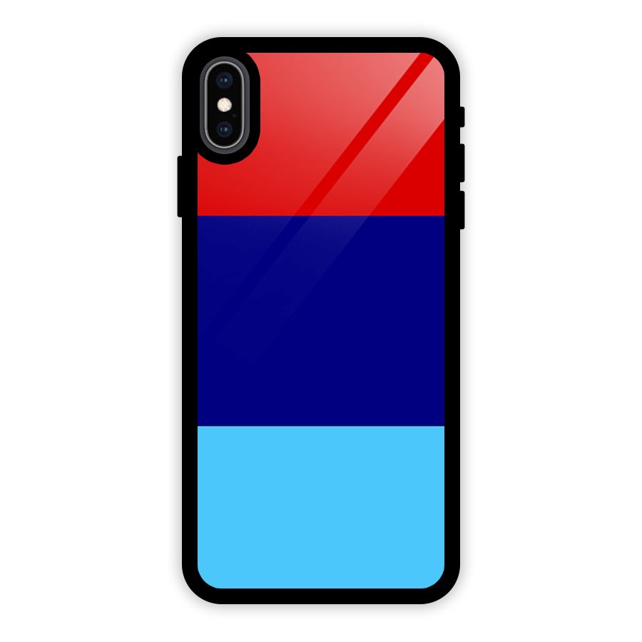 Armed Forces Stripes Glass Back Case for iPhone XS Max