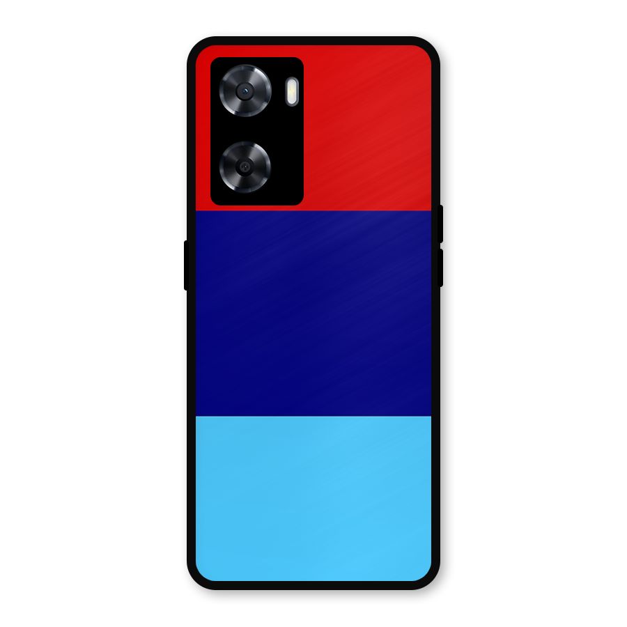 Armed Forces Stripes Metal Back Case for Oppo A57 2022