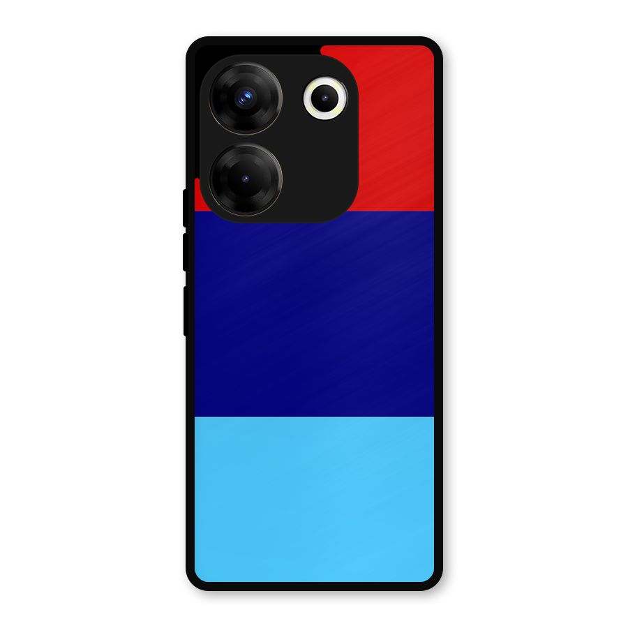 Armed Forces Stripes Metal Back Case for Tecno Camon 20