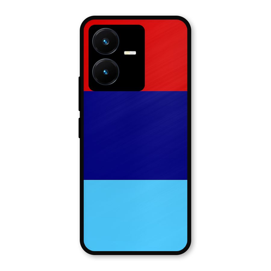 Armed Forces Stripes Metal Back Case for Vivo Y22