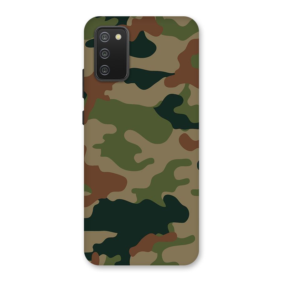 Army Camouflage Back Case for Galaxy F02s