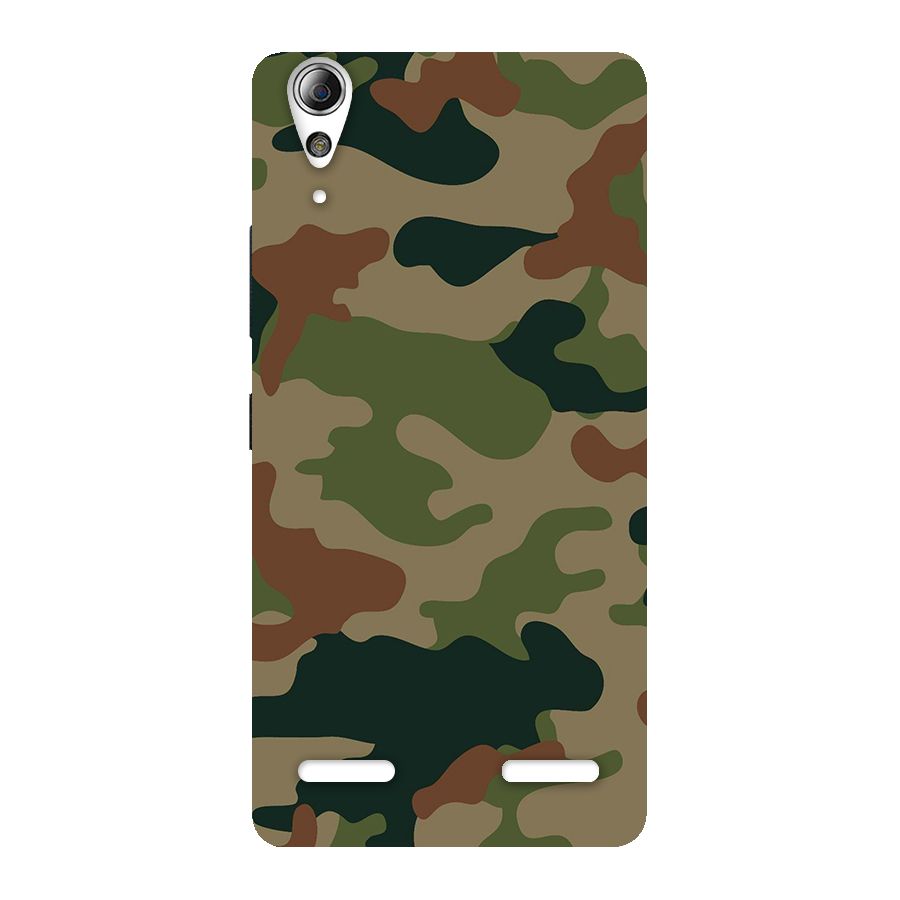 Army Camouflage Back Case for Lenovo A6000 Plus