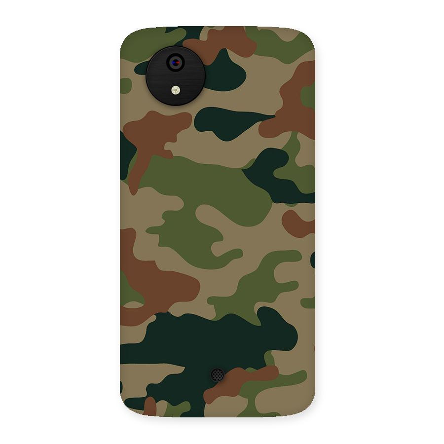Army Camouflage Back Case for Micromax Canvas A1