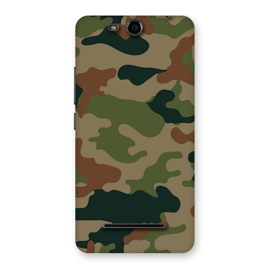 Army Camouflage Back Case for Micromax Canvas Juice 3 Q392