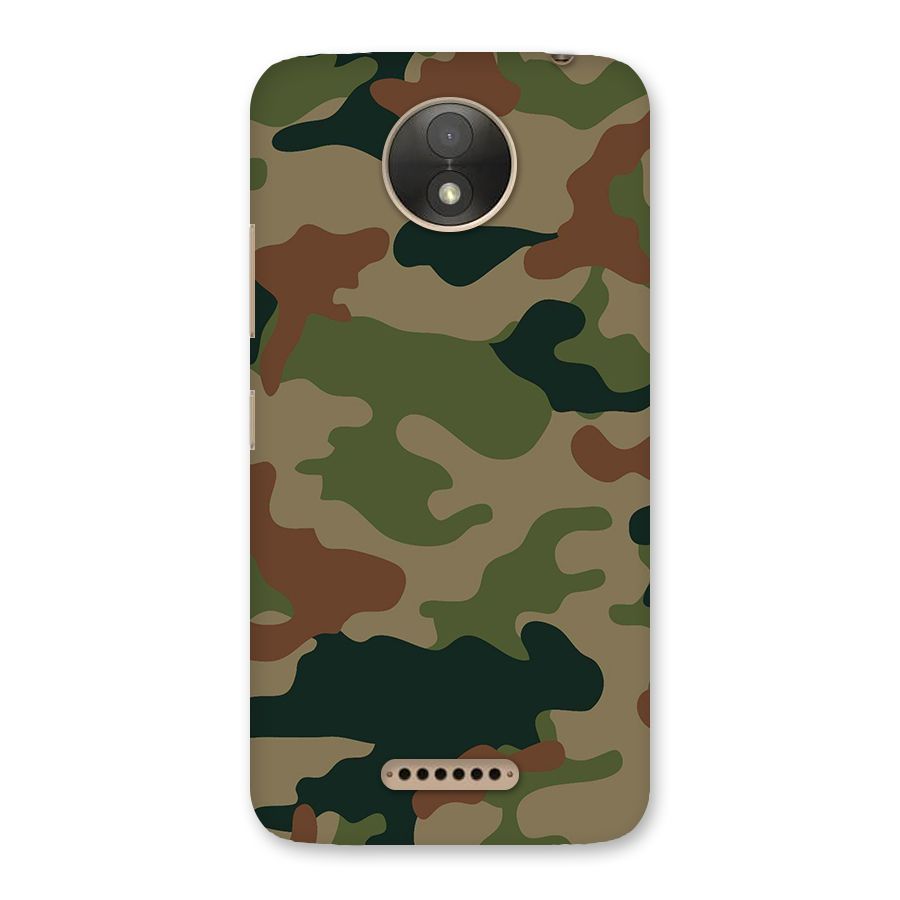 Army Camouflage Back Case for Moto C Plus