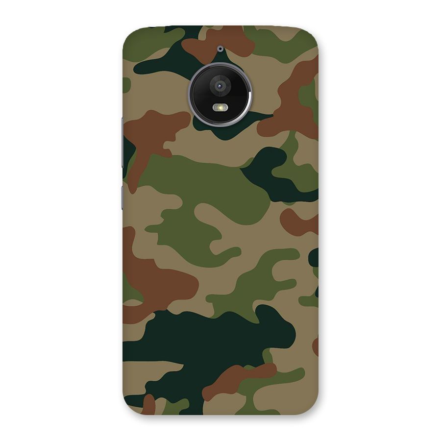 Army Camouflage Back Case for Moto E4 Plus