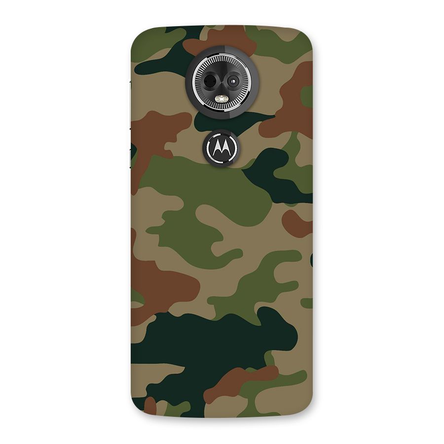Army Camouflage Back Case for Moto E5 Plus