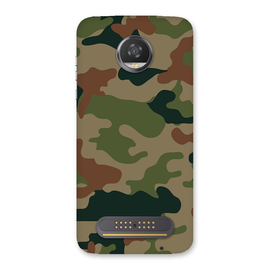 Army Camouflage Back Case for Moto Z2 Play