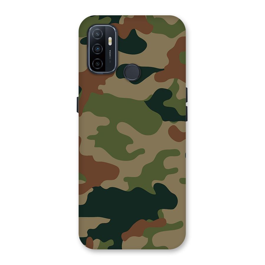 Army Camouflage Back Case for Oppo A53