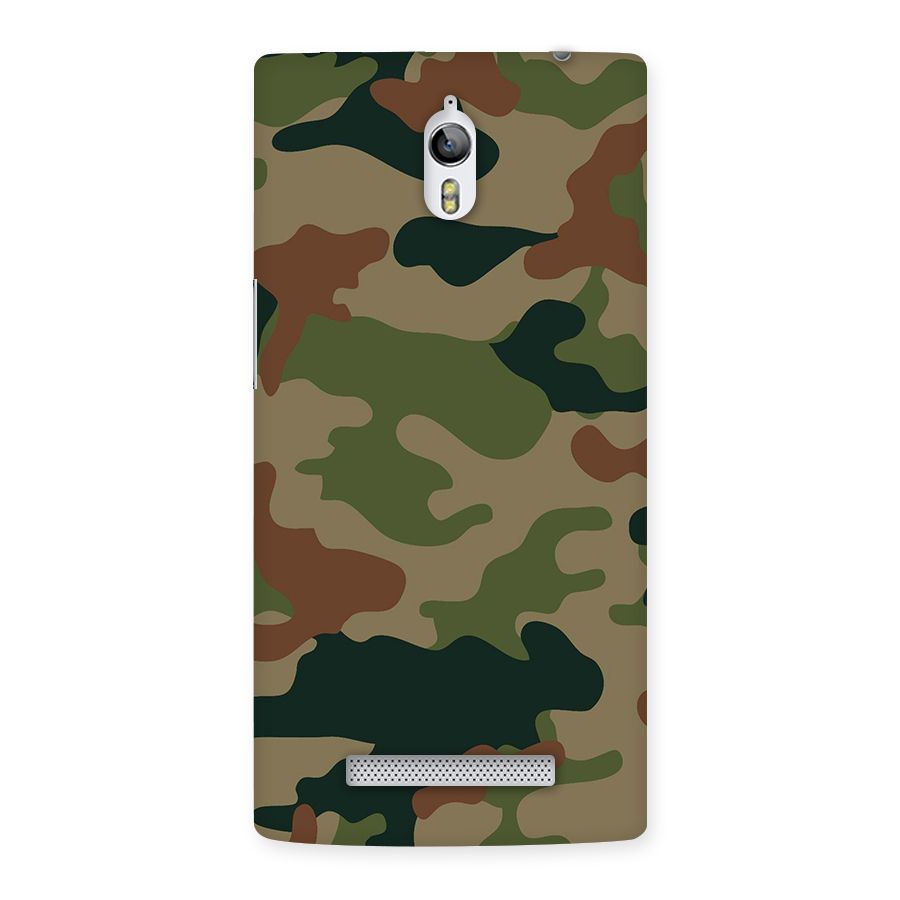 Army Camouflage Back Case for Oppo Find 7
