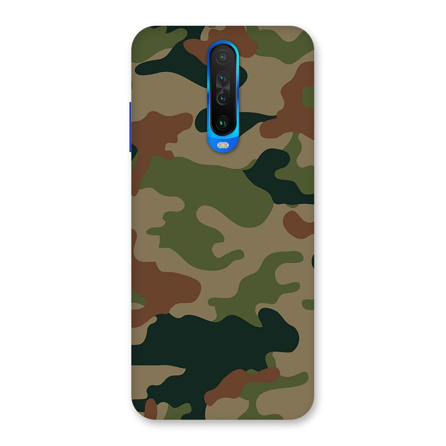 Army Camouflage Back Case for Poco X2