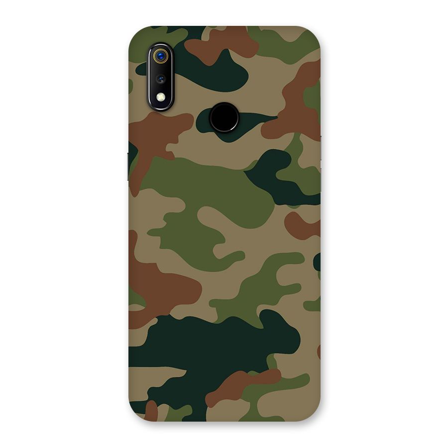 Army Camouflage Back Case for Realme 3