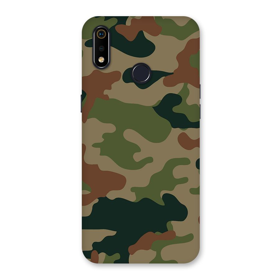 Army Camouflage Back Case for Realme 3i