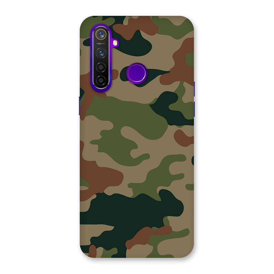 Army Camouflage Back Case for Realme 5 Pro