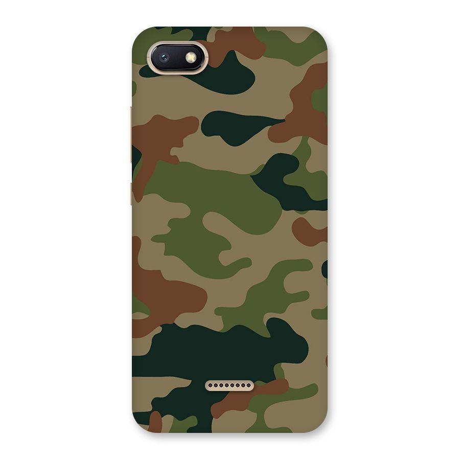 Army Camouflage Back Case for Redmi 6A