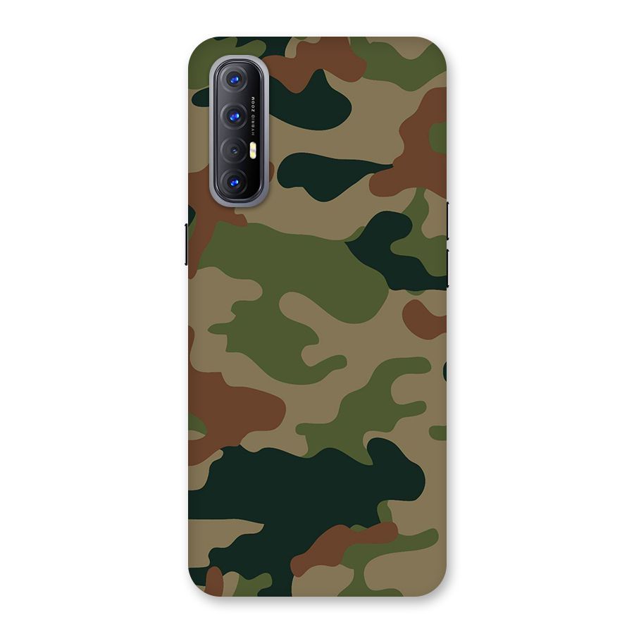 Army Camouflage Back Case for Reno3 Pro