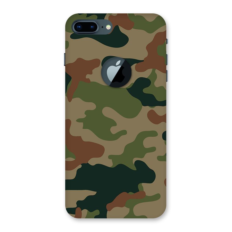 Army Camouflage Back Case for iPhone 7 Plus Logo Cut
