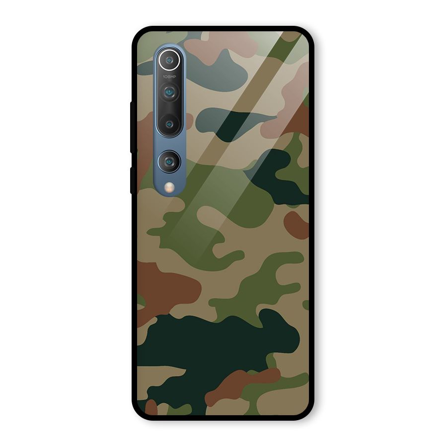 Army Camouflage Glass Back Case for Mi 10
