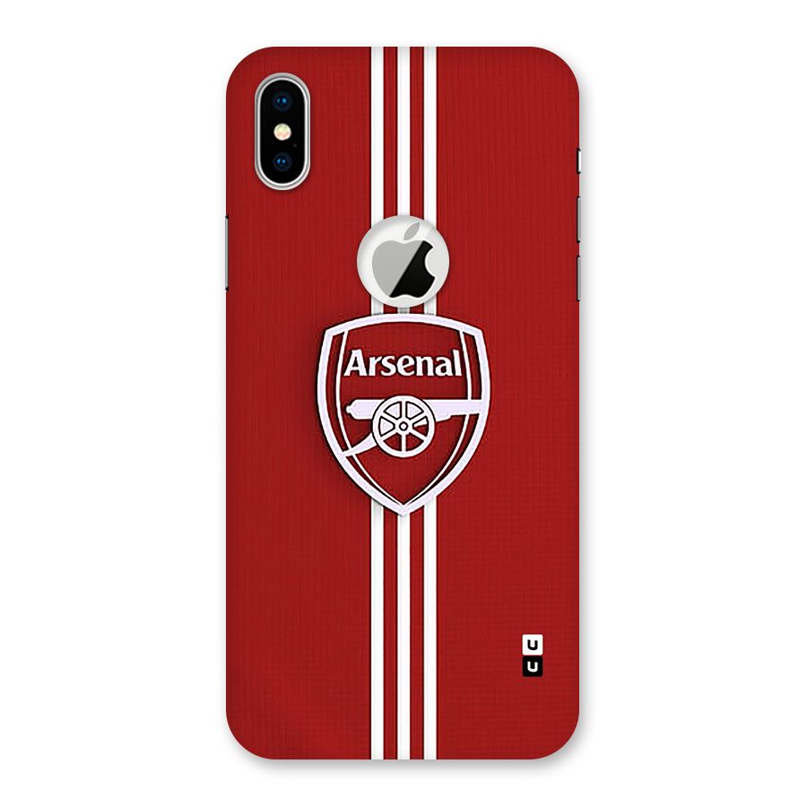 Arsenal Club Back Case for iPhone XS Logo Cut