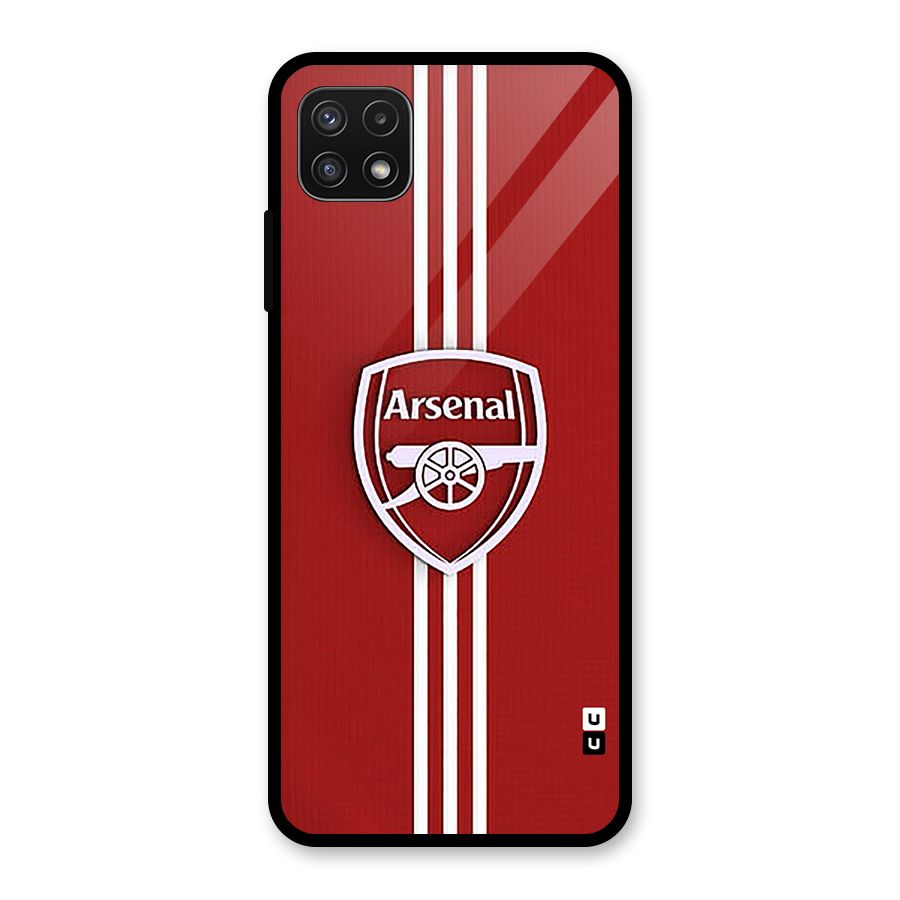 Arsenal Club Glass Back Case for Galaxy A22 5G