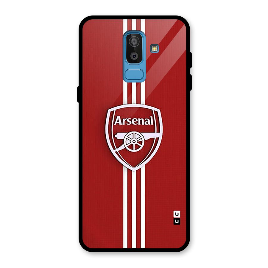 Arsenal Club Glass Back Case for Galaxy J8