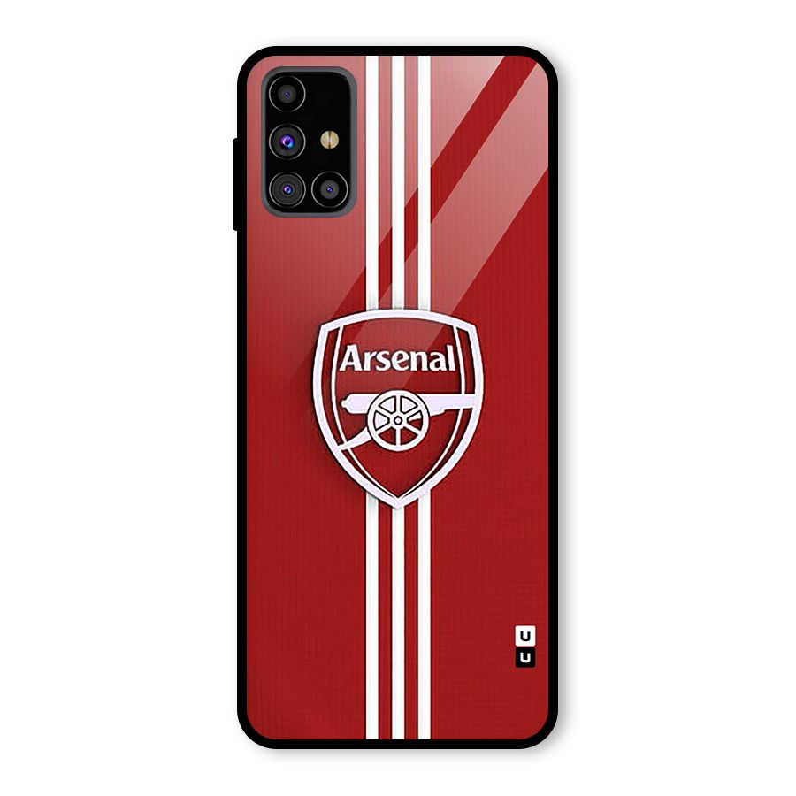 Arsenal Club Glass Back Case for Galaxy M31s