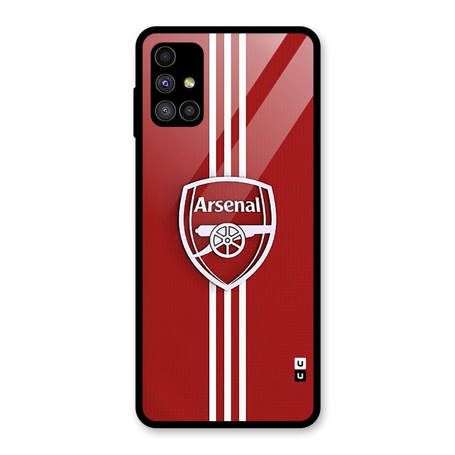 Arsenal Club Glass Back Case for Galaxy M51