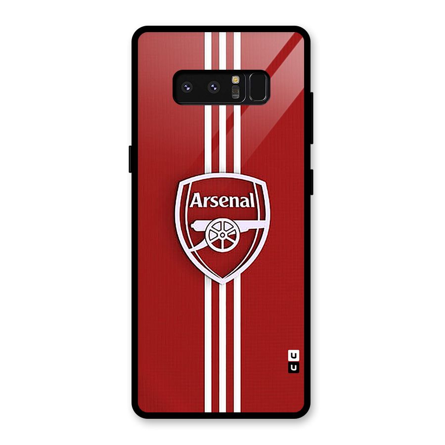 Arsenal Club Glass Back Case for Galaxy Note 8