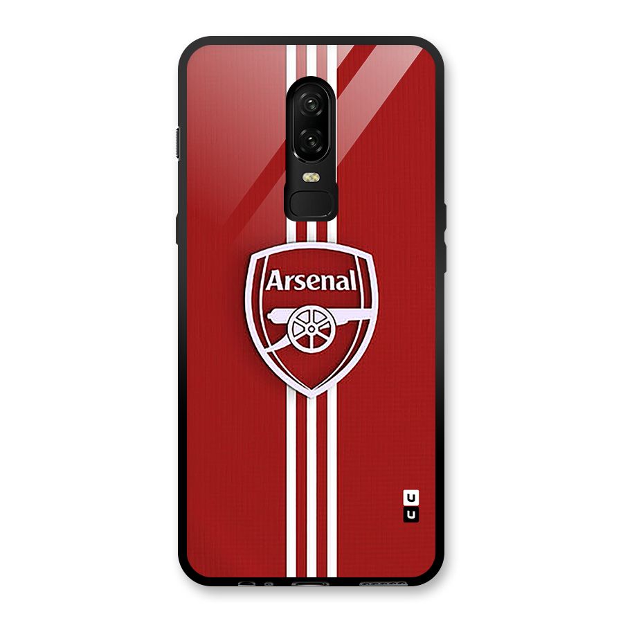 Arsenal Club Glass Back Case for OnePlus 6