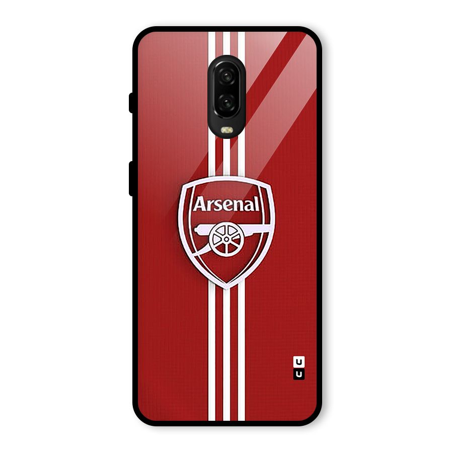 Arsenal Club Glass Back Case for OnePlus 6T