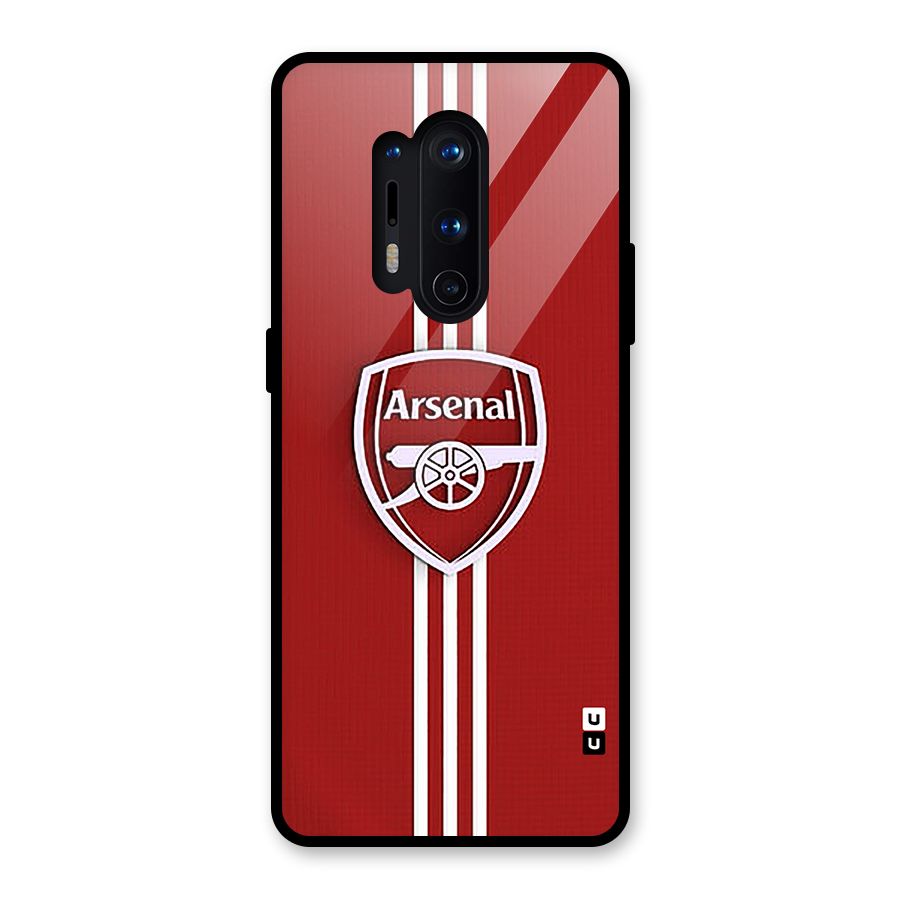 Arsenal Club Glass Back Case for OnePlus 8 Pro