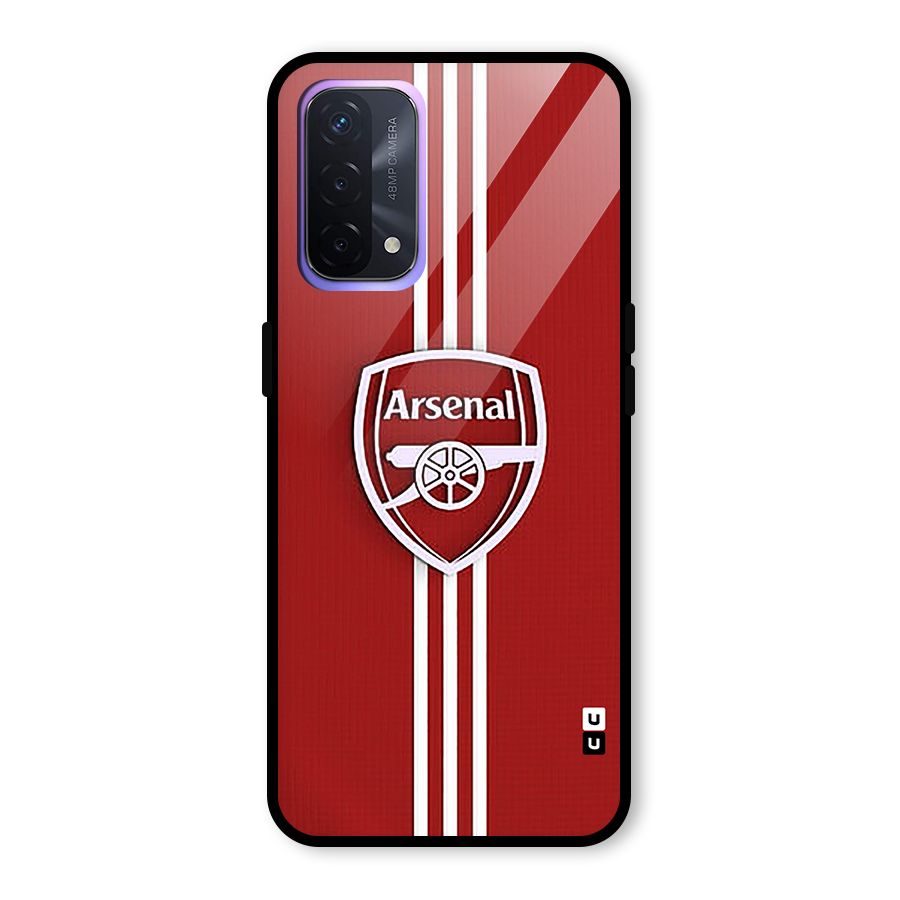Arsenal Club Glass Back Case for Oppo A74 5G
