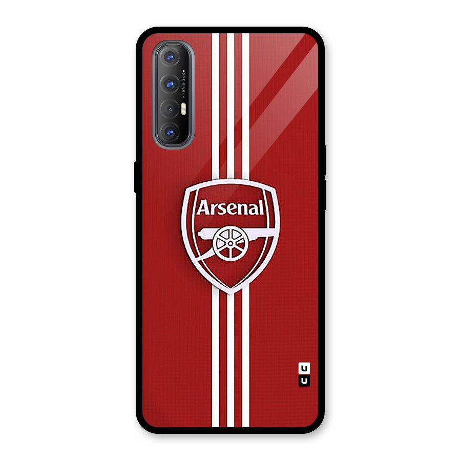 Arsenal Club Glass Back Case for Oppo Reno3 Pro