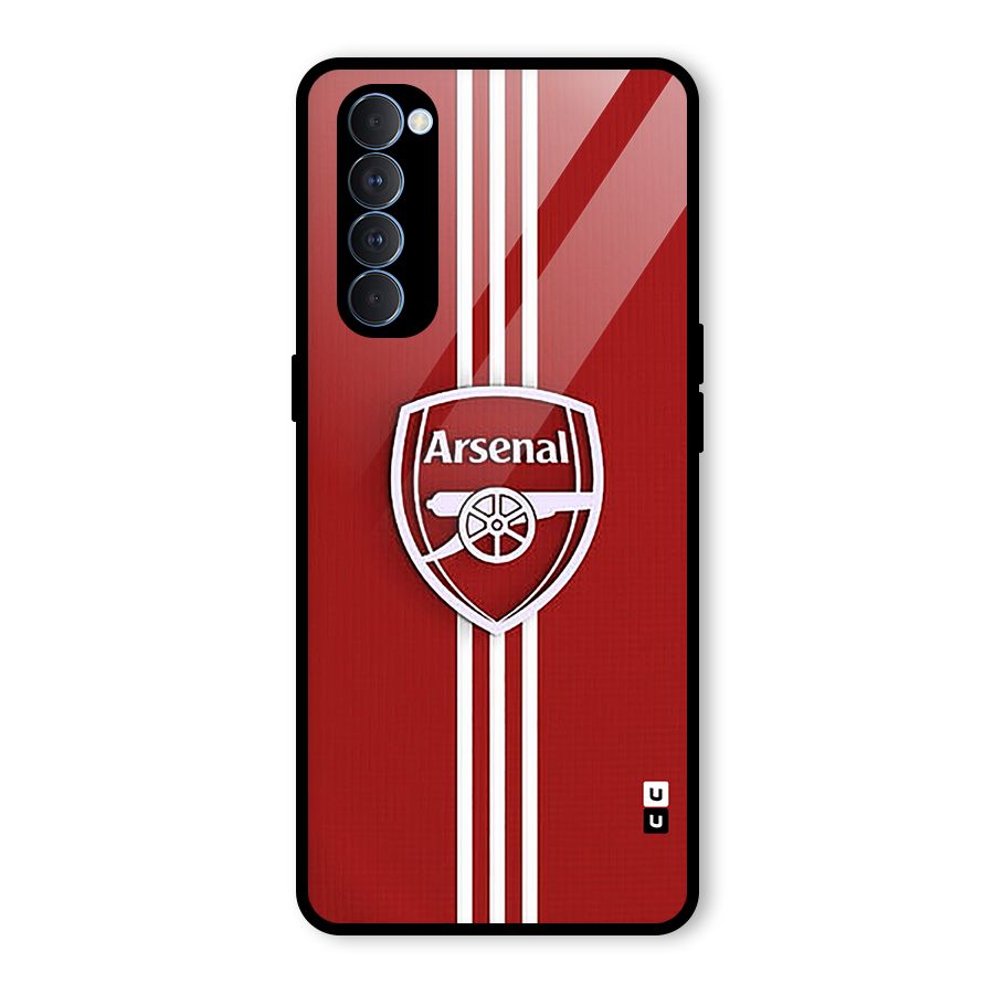 Arsenal Club Glass Back Case for Oppo Reno4 Pro