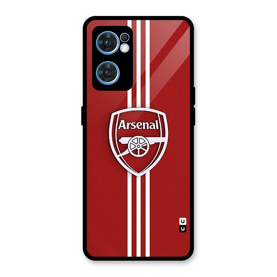 Arsenal Club Glass Back Case for Oppo Reno7 5G