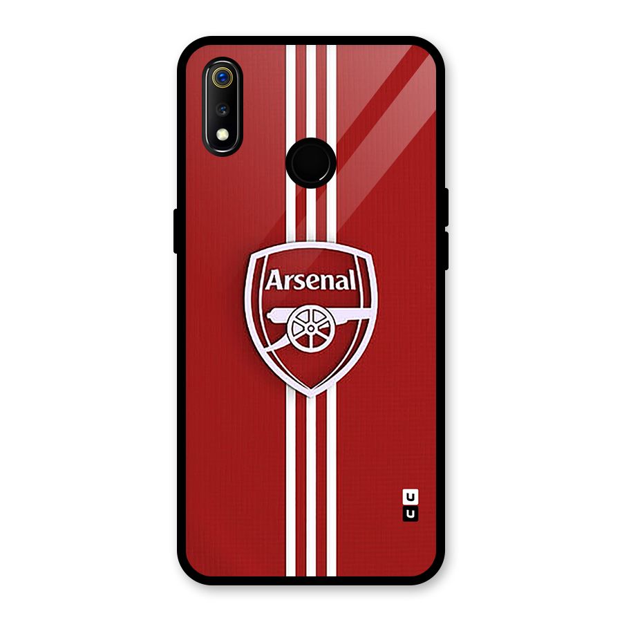Arsenal Club Glass Back Case for Realme 3