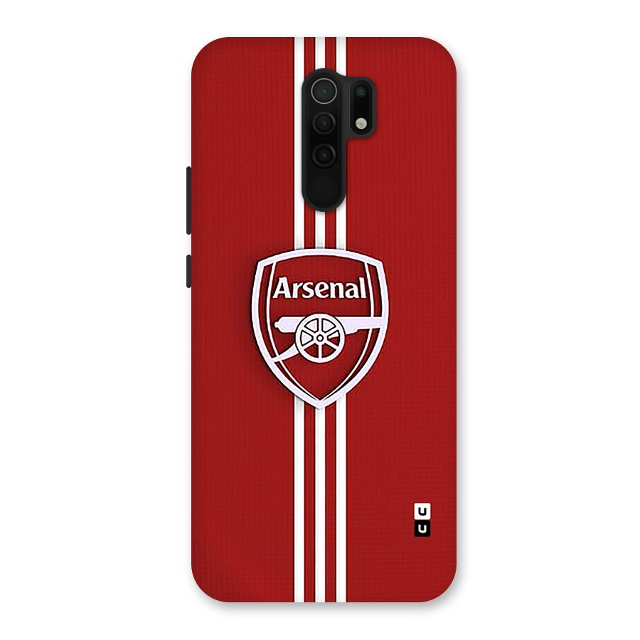 Arsenal Club Glass Back Case for Redmi 9 Prime