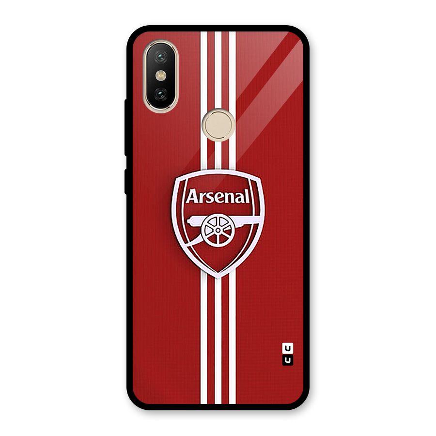 Arsenal Club Glass Back Case for Redmi A2